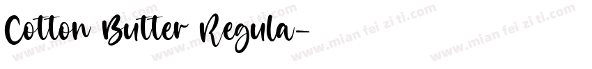 Cotton Butter Regula字体转换
